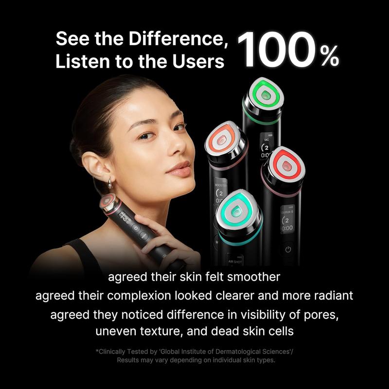 [medicube] AGE-R Booster Pro - ROSE / Noir | Appareil viral de la beauté coréenne effet verre lumineux pour une peau éclatante et le confort du visage — vignette 5