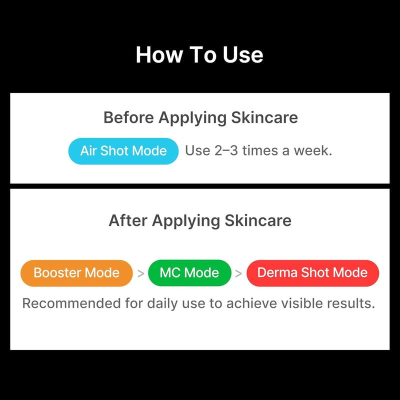 [medicube] AGE-R Booster Pro - ROSE / Noir | Appareil viral de la beauté coréenne effet verre lumineux pour une peau éclatante et le confort du visage — vignette 6