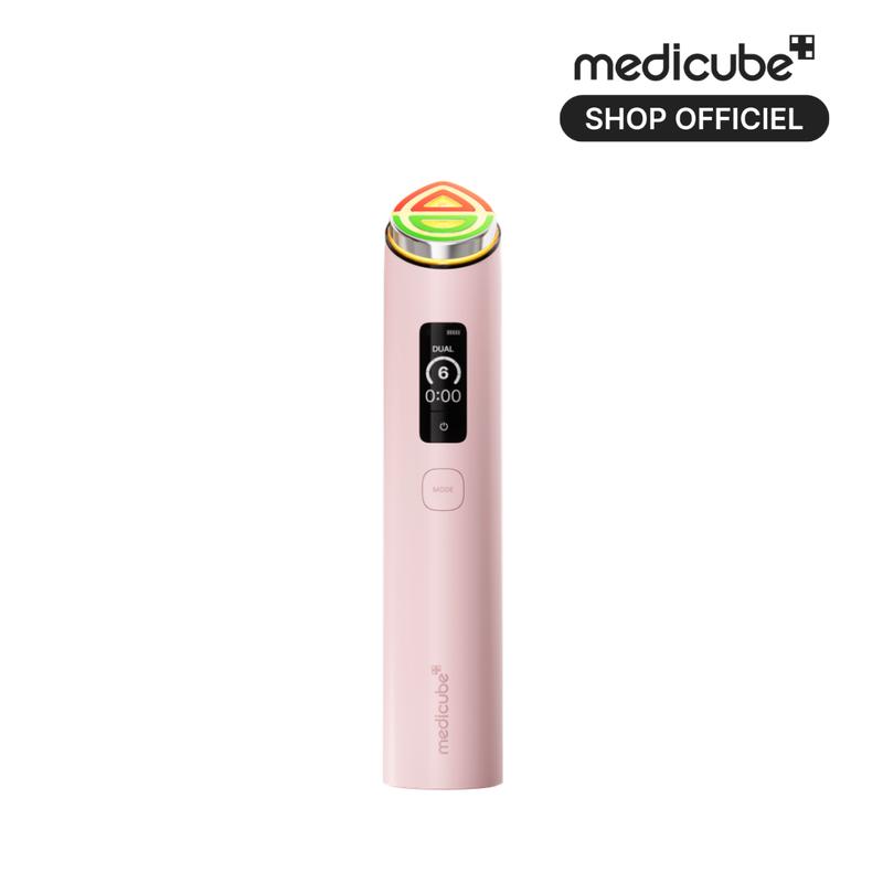 [medicube Officiel] Booster Pro X2 | Appareil de beauté éclat 7‑en‑1 | Soins 2x pour l’éclat, les pores, la définition de la peau et l’éclat | Modes Boost individuels avec masques doubles et feuilles | Appareil de soins de la peau coréen | Rose