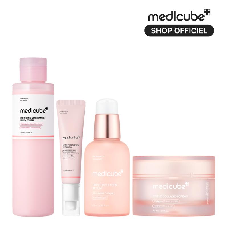 [medicube Officiel] Coffret Age Lock – Soutien de la Barrière Cutanée | Aide à protéger la barrière cutanée grâce au complexe Triple Collagène et au PDRN