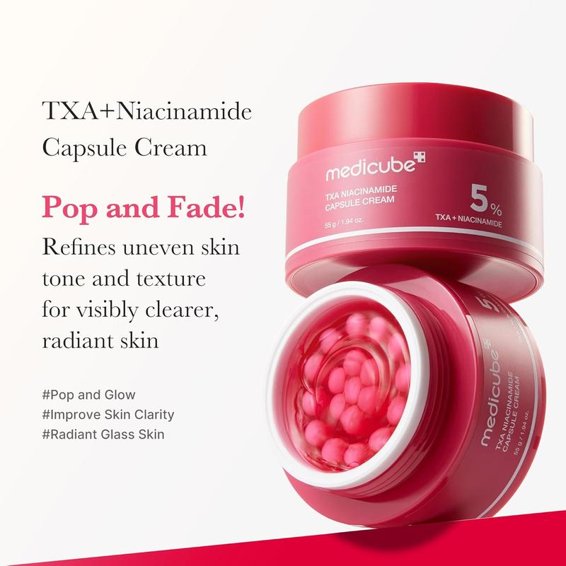 [medicube Officiel] Crème Capsules TXA + Niacinamide | Hydratant Double Action Après Soin Anti-Taches | Unifie le Teint, Améliore la Texture et Hydrate | Acide Tranexamique 99 % | Skincare Coréenne — vignette 2