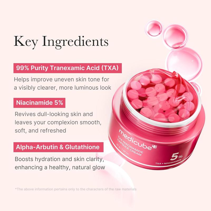 [medicube Officiel] Crème Capsules TXA + Niacinamide | Hydratant Double Action Après Soin Anti-Taches | Unifie le Teint, Améliore la Texture et Hydrate | Acide Tranexamique 99 % | Skincare Coréenne — vignette 3