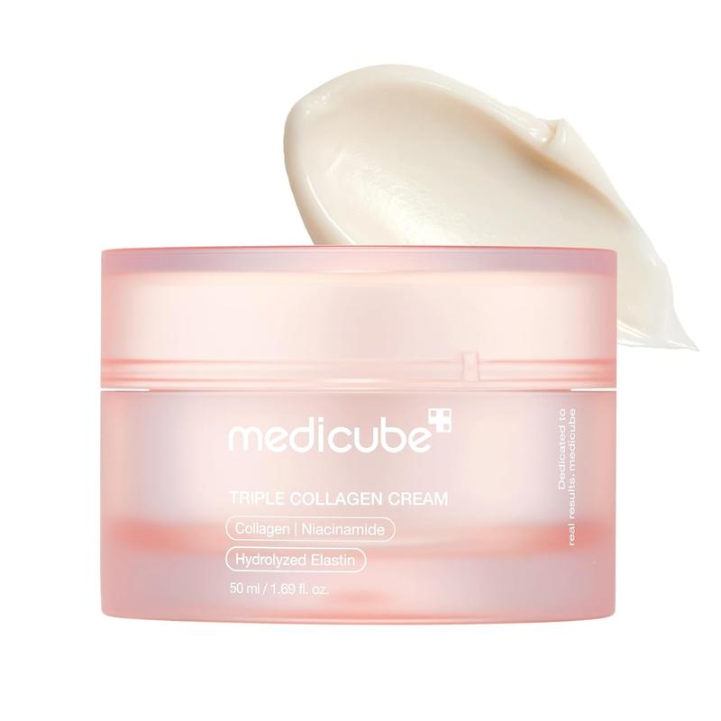 [medicube Officiel] Crème Triple Collagène (Collagène + Acide Hyaluronique + Niacinamide + Beurre de Karité) | Soin Hydratant