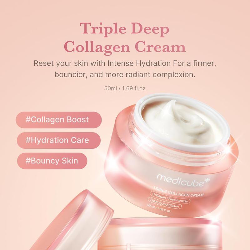 [medicube Officiel] Crème Triple Collagène (Collagène + Acide Hyaluronique + Niacinamide + Beurre de Karité) | Soin Hydratant — vignette 2