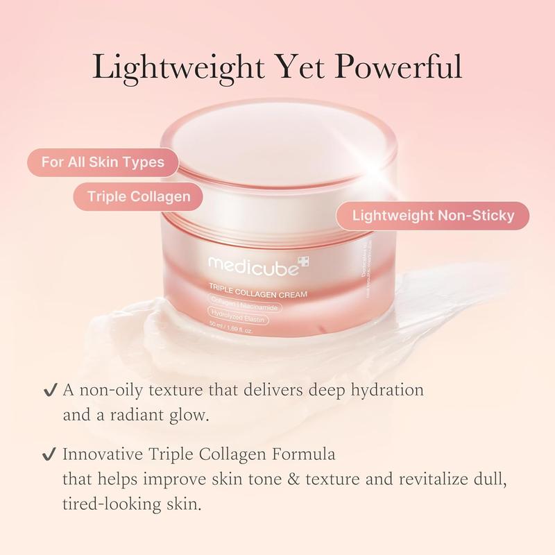 [medicube Officiel] Crème Triple Collagène (Collagène + Acide Hyaluronique + Niacinamide + Beurre de Karité) | Soin Hydratant — vignette 3