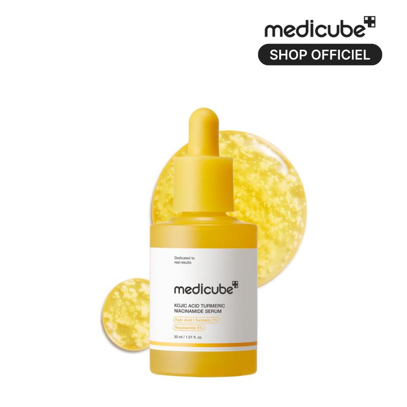 [medicube Officiel] Kojic Acid Turmeric Serum pour le visage | Pour le teint et le grain de peau irréguliers | Niacinamide, acide glycolique pour une peau nette effet glass skin | Skincare coréenne | 250ml