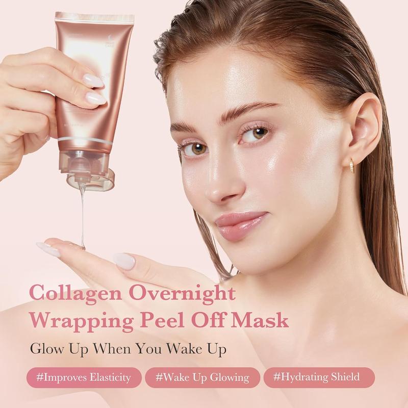 [medicube Officiel] Masque de nuit au Collagène | Glass skin | Skincare Soin Réparateur Confort Rose | Glass skin | Kbeauty — vignette 3