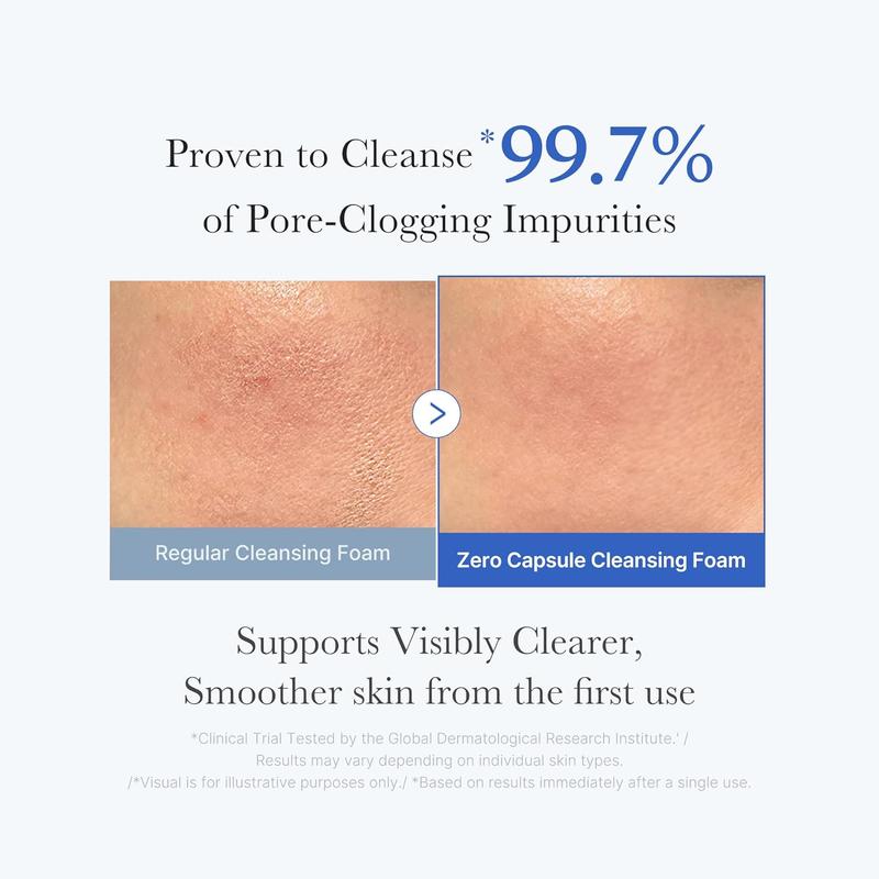[medicube Officiel] Nettoyant Visage Zero Pore aux Capsules Bleues - Soin des Pores, Grain de Peau et Points Noirs |AHA, BHA & PHA | Double Nettoyage Quotidien | Skincare Coréenne | 120 g — vignette 3