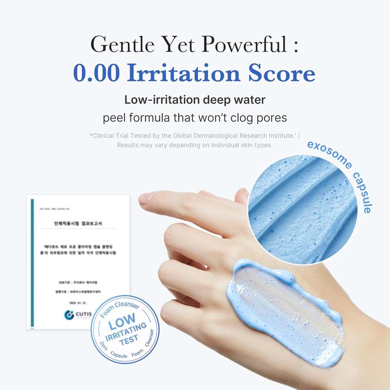 [medicube Officiel] Nettoyant Visage Zero Pore aux Capsules Bleues - Soin des Pores, Grain de Peau et Points Noirs |AHA, BHA & PHA | Double Nettoyage Quotidien | Skincare Coréenne | 120 g — vignette 6