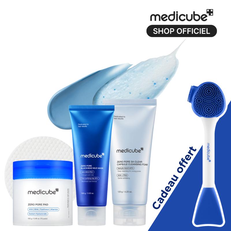 [medicube Officiel] Pore-fect SET | Nettoyage en profondeur des pores, nettoyant exfoliant doux, masque à l’argile | Soin de l’excès de sébum et des points noirs | Skincare coréenne
