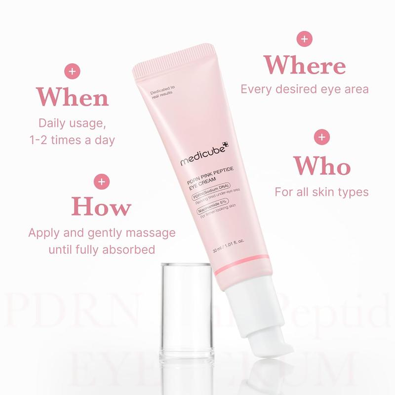 [medicube Officiel] Sérum Contour des Yeux Pink Peptide PDRN de Saumon | Niacinamide & Rétinol Haute Pureté 99 %| Anti-Rides, Teint Uniforme | Skincare Coréenne — vignette 6