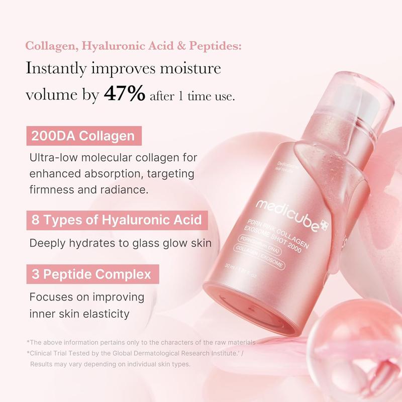 [medicube Officiel] Sérum PDRN Pink Collagen Exosome Shot | Sérum booster liquide pour la peau | Teint irrégulier, Soin des Pores et Amélioration de la Texture de la Peau | Skincare coréenne — vignette 3