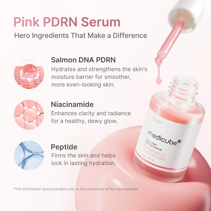 [medicube Officiel] Sérum Peptide Rose au PDRN | Sérum Pink Glow | ADN de Saumon, PDRN de Saumon, Peptides | Teint Irrégulier & Peau Lumineuse | Soin Coréen — vignette 3