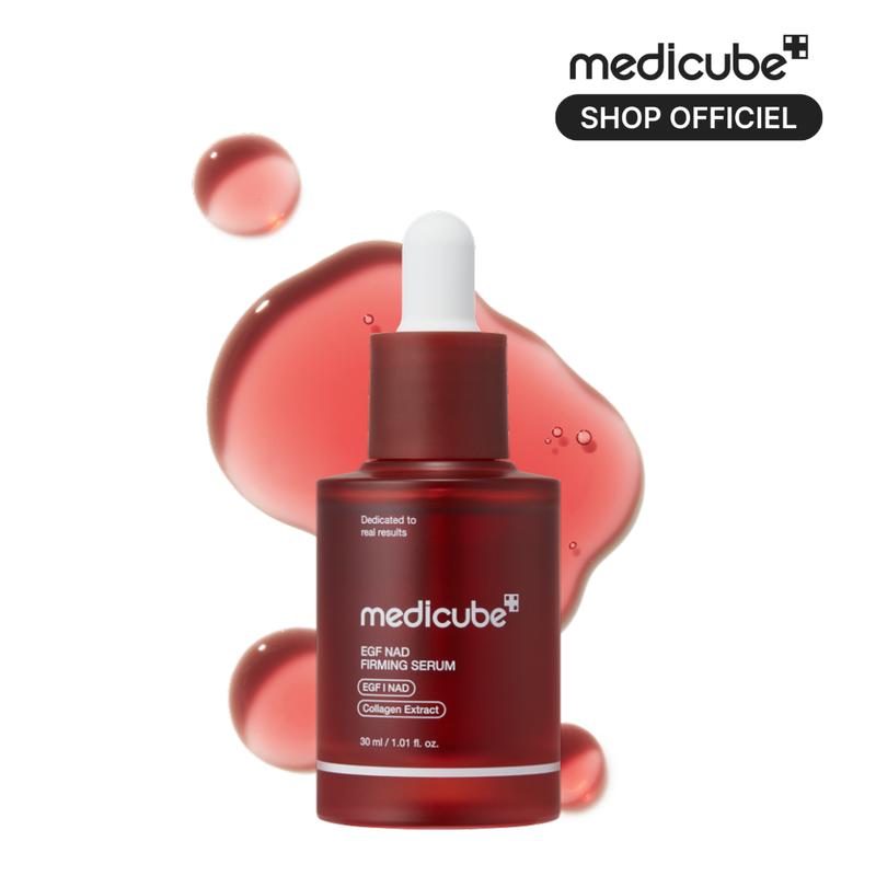 [medicube Officiel] Sérum raffermissant NAD+ EGF | NAD+, EGF, extrait de collagène | Sérum anti-âge repulpant | Aide à améliorer l'apparence des ridules ainsi que la fermeté, l'élasticité et le volume de la peau (30 ml) | Skincare coréen, K-Beauty