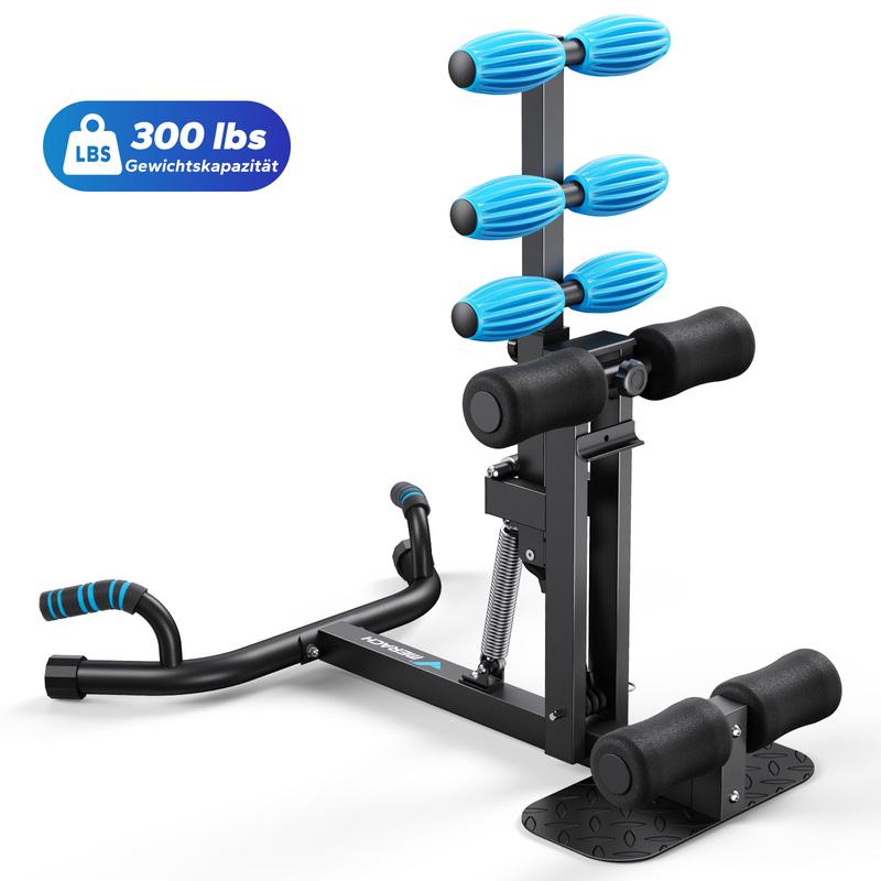 Merach appareil de squat profond, appareil de travail des fessiers réglable pour l’entraînement à domicile & le workout, appareil de sit up pour la zone des abdominaux, banc de musculation pour abdominaux, pompes — vignette 9