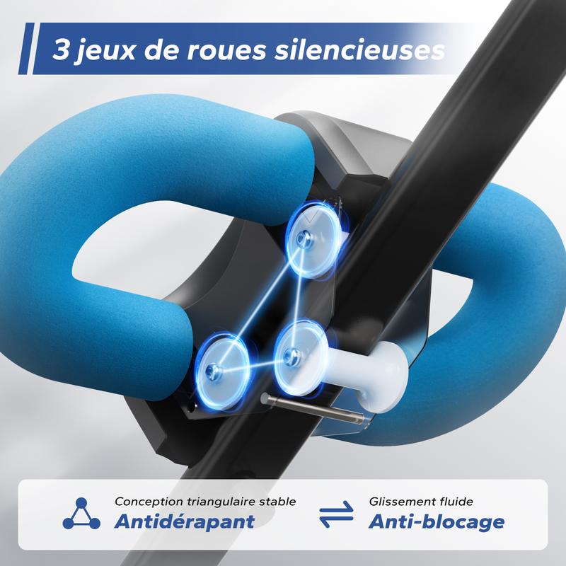 MERACH Machine d'entraînement Ab réglable, moniteur LCD, équipement d'exercice abdominal pliable, entraîneur de base pour le corps, les fesses, équipement de Fitness — vignette 8