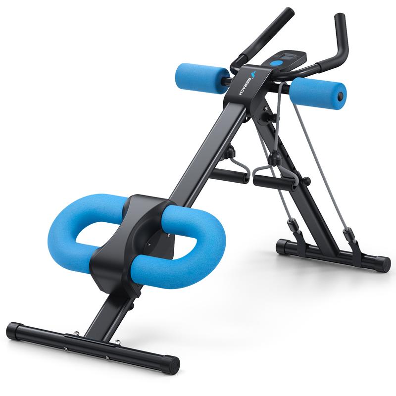 MERACH Machine d'entraînement Ab réglable, moniteur LCD, équipement d'exercice abdominal pliable, entraîneur de base pour le corps, les fesses, équipement de Fitness — vignette 9