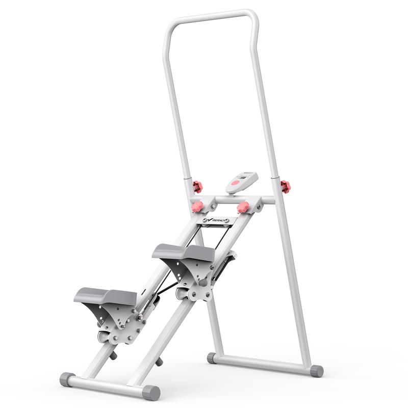 MERACH Marchepied d'escalier avec guidon, écran LCD, capacité de 300 lb, Machine d'exercice pour les entraînements, équipement de fitness à domicile pour femmes et hommes — vignette 7