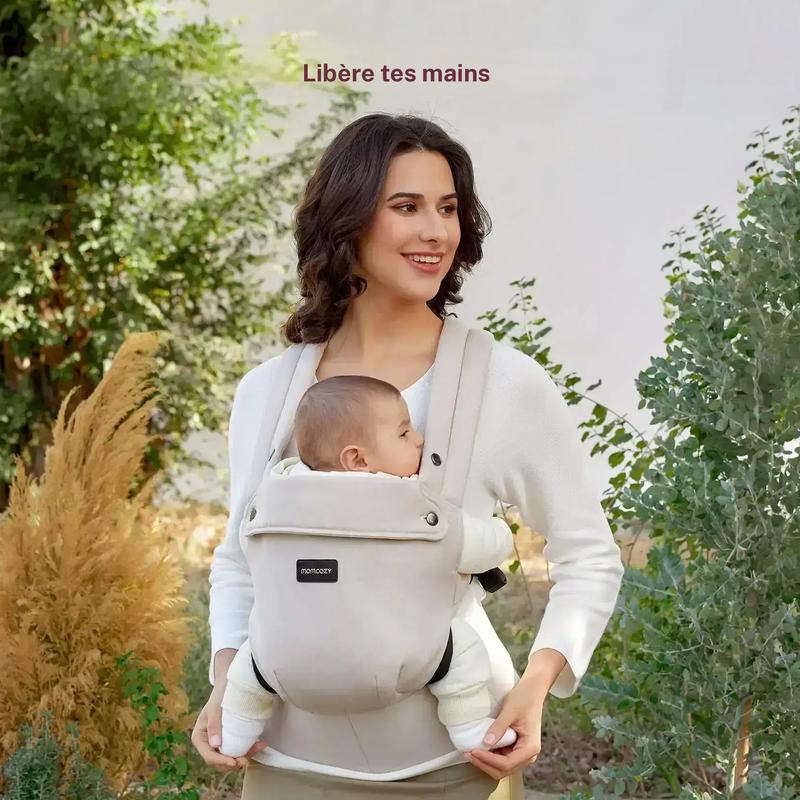 Momcozy écharpe ergonomique, confortable et légère, adaptée aux bébés de 3 à 20 kg, facile à enfiler, idéale pour une parentalité adaptée aux enfants — vignette 6