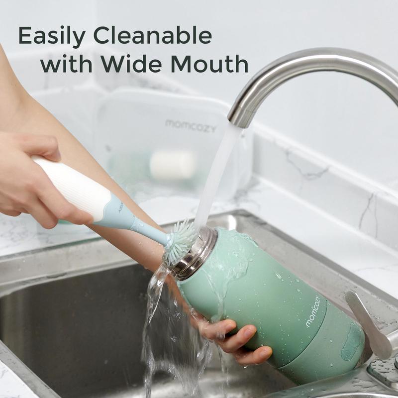 Momcozy -Chauffe-biberon portable sans fil, chauffage rapide et longue durée de vie de la batterie, 2 modes de chauffage pour le lait maternel et l'eau, grande capacité de 500 ml pour toute la journée — vignette 8