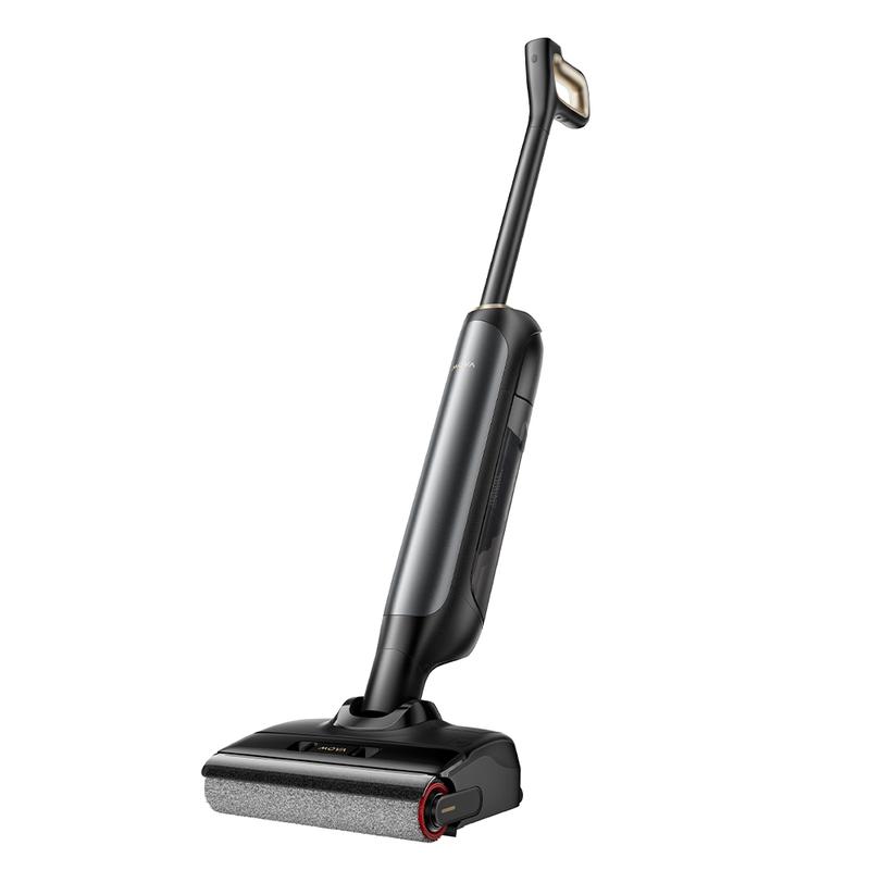 Mova M10 aspirateur humide et sec, plat à 180°, pivotant à 90°, puissance d'aspiration de 18 000 Pa, poids de 0,9 kg, nettoyage des brosses à 75 °C, 5 min. Séchage à air chaud, sans bouclage, brosse avec rotation double direction