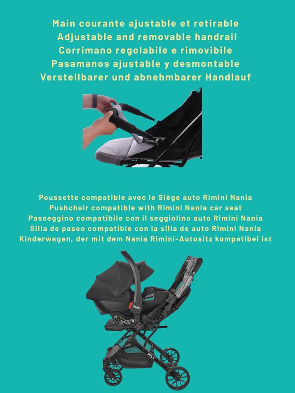 Nania Myla poussette canne compacte, 0 à 4 ans (22kg max), légère (7,5 kg) — vignette 8