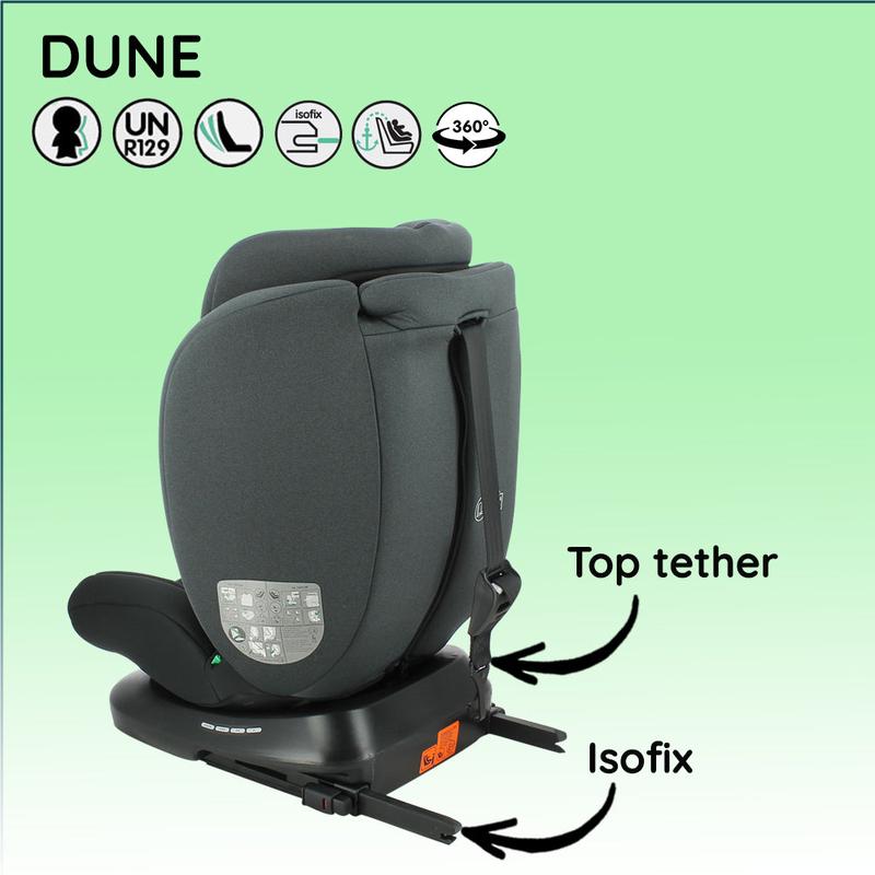 Nania Siège auto DUNE Pivotant 360° I-Size 40-150 cm - Evolutif naissance jusqu'à 12 ans environ - Fixations isofix — vignette 7