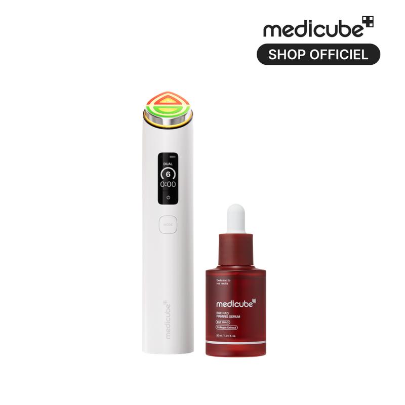 [NOUVEAU] [medicube Officiel] SET Pilates pour le visage | Booster Pro X2 Rose + Sérum | Soin intensif pour une hydratation longue durée, une peau mieux définie & un éclat renforcé | Appareil Dual Mode pour un glow visible | NAD+ | Skincare coréenne