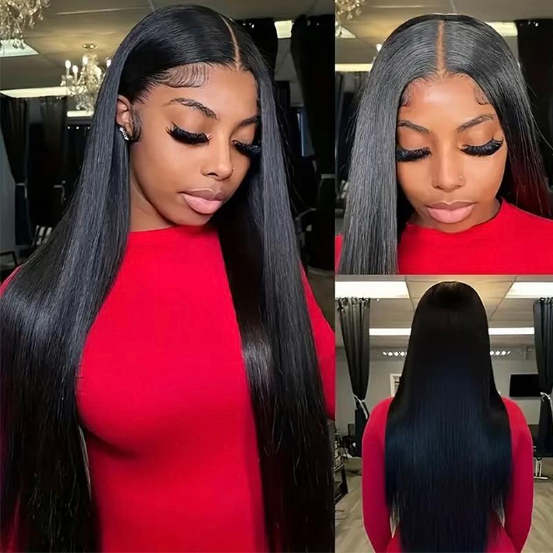 [NOUVEAUTÉ] Perruque lisse sans colle BFFGIRL Hair 13x6 à lace frontale complète avec cordon de serrage installation facile de l’oreille à l’oreille lace pré découpée et ligne frontale déjà épucée cheveux humains idéale pour les débutantes — vignette 5