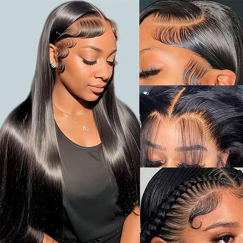 [NOUVEAUTÉ] Perruque lisse sans colle BFFGIRL Hair 13x6 à lace frontale complète avec cordon de serrage installation facile de l’oreille à l’oreille lace pré découpée et ligne frontale déjà épucée cheveux humains idéale pour les débutantes — vignette 6
