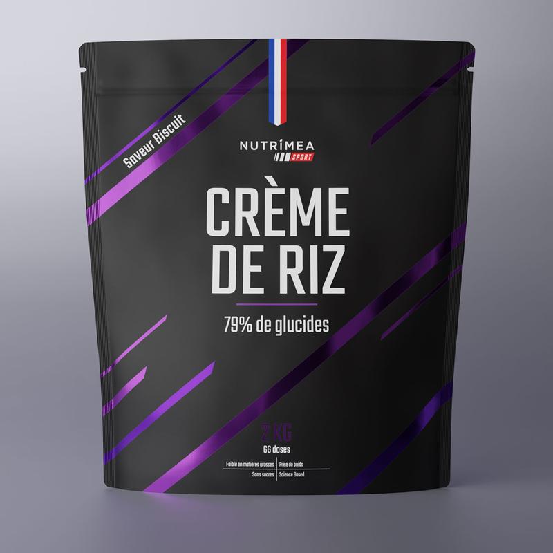 Nutrimea Crème de Riz saveur biscuit - 77% de glucides - Protéines et Glucides - Sans sucre - Idéal pour collation et petit-déjeuner - 2kg — vignette 2