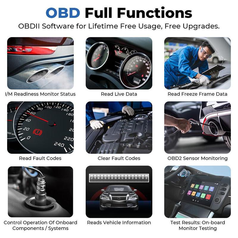 Outil de diagnostic Topdon Topscan OBD2 compatible Bluetooth, lecteur de code de système complet, outil de diagnostic de voiture, outil de numérisation Obdii sans fil — vignette 4