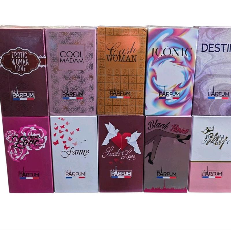 pack de 10 eau de toilettes 75 ml pour femme le parfums de france by paris élysée comprenant 10 fragrances différentes