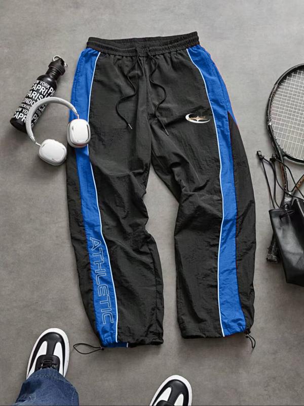 Pantalon long homme décontracté et sportif, coupe ample, ourlet élastique, imprimé tendance, tissu léger, parfait pour un usage quotidien — vignette 4