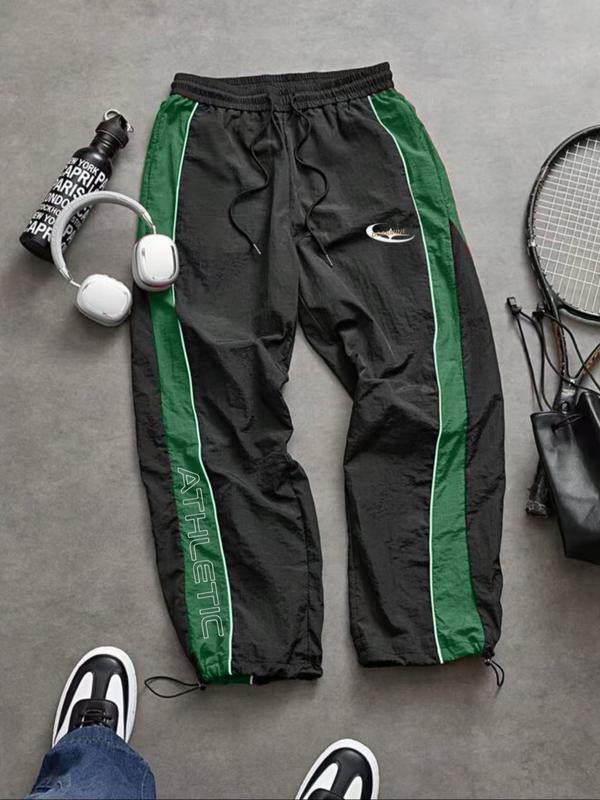Pantalon long homme décontracté et sportif, coupe ample, ourlet élastique, imprimé tendance, tissu léger, parfait pour un usage quotidien — vignette 5