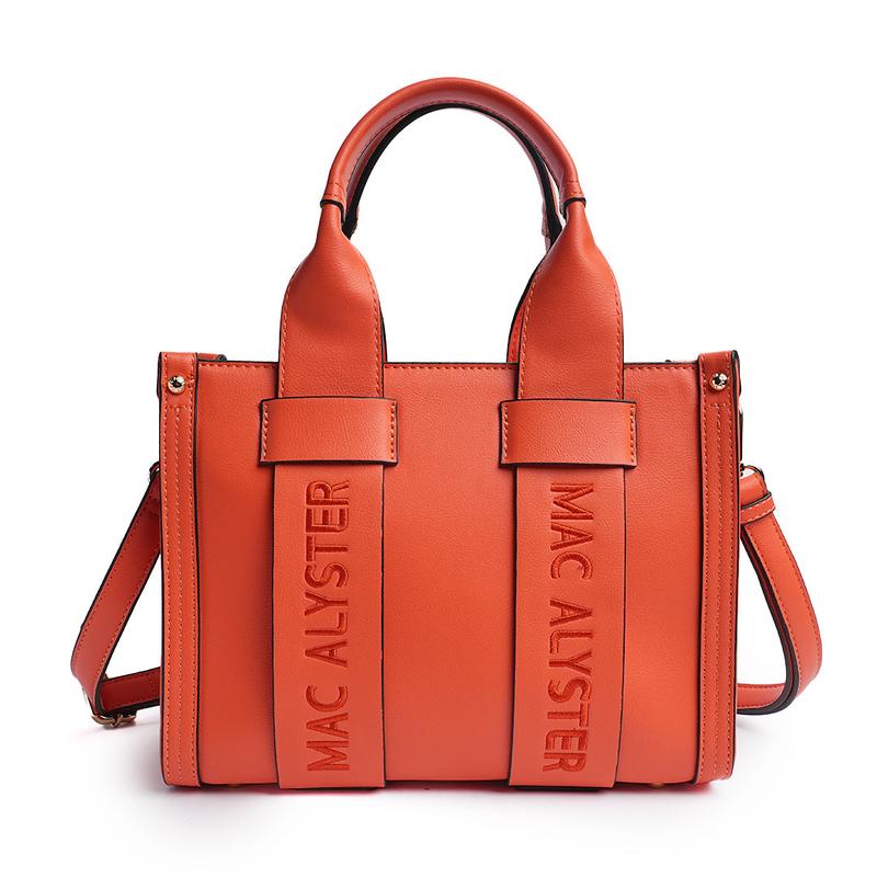 Petit sac à main - BASIC CLOVER Leather Satchel Pu Tote Satchel