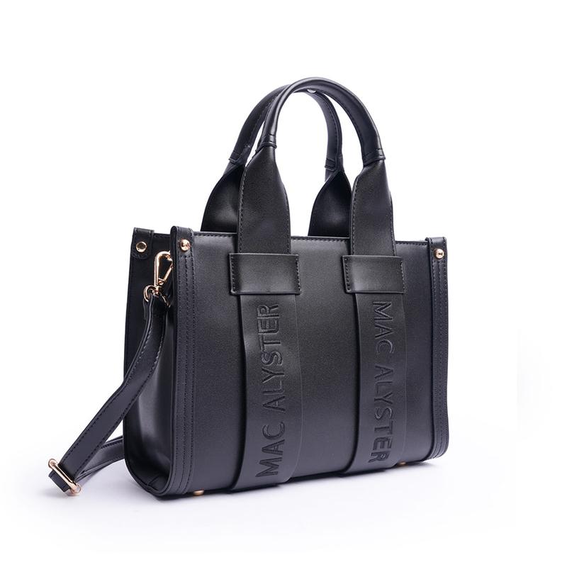 Petit sac à main - BASIC CLOVER Leather Satchel Pu Tote Satchel — vignette 7