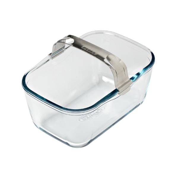 Plat air fryer en verre avec poignée amovible