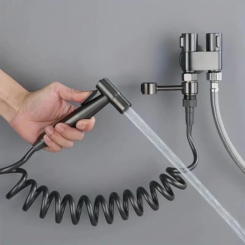Pommeau de douche haute pression pour le nettoyage des toilettes, ensemble de douchette bidet à main pour robinet de toilette, pulvérisateur bidet pour toilette, pulvérisateur de lavage pour salle de bains #Meilleures choix — vignette 4