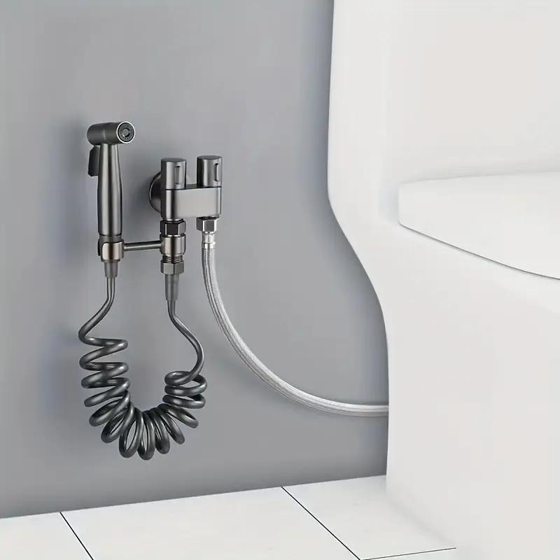 Pommeau de douche haute pression pour le nettoyage des toilettes, ensemble de douchette bidet à main pour robinet de toilette, pulvérisateur bidet pour toilette, pulvérisateur de lavage pour salle de bains #Meilleures choix — vignette 6