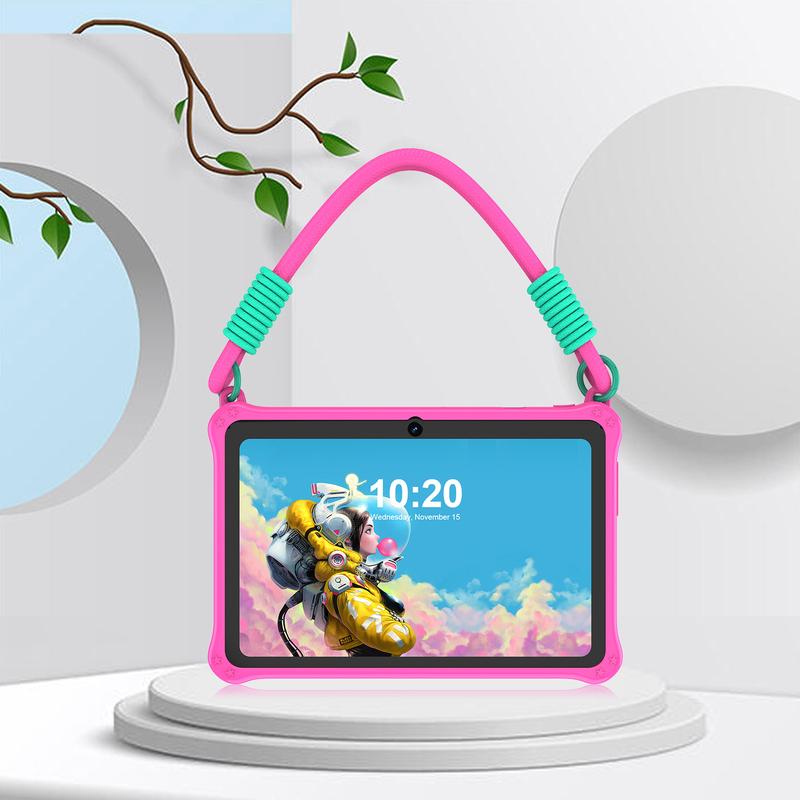 PRITOM Tablette Enfant 7 Pouces avec Coque en Silicone Android 13 Tablette d'apprentissage avec Poignée Protection pour Garçons & Filles Cadeau Idéal — vignette 2