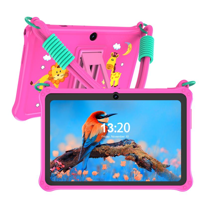 PRITOM Tablette Enfant 7 Pouces avec Coque en Silicone Android 13 Tablette d'apprentissage avec Poignée Protection pour Garçons & Filles Cadeau Idéal — vignette 3