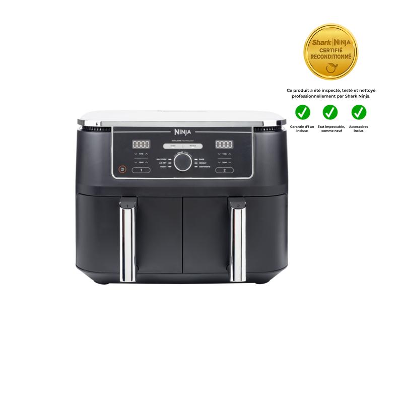 Produit Reconditionné - Friteuse sans huile Ninja Foodi MAX DualZone 9,5L Reconditionné AF400EUREFA | Très bon état