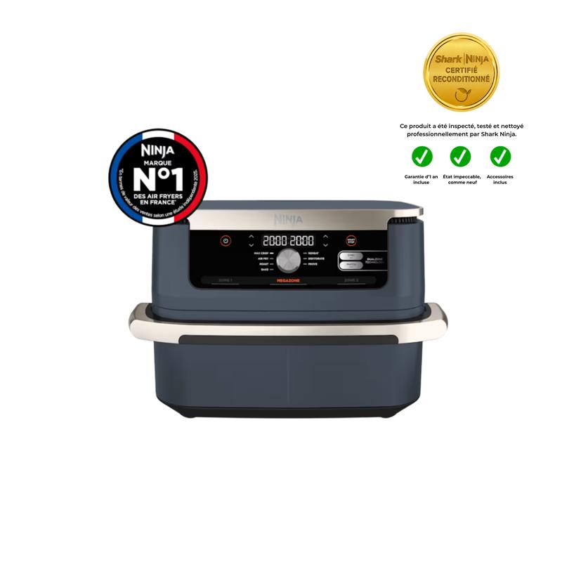 Produit reconditionné - Ninja Foodi FlexDrawer Airfryer 10,4 l AF500EUCYD - Cyber Space | Très bon état