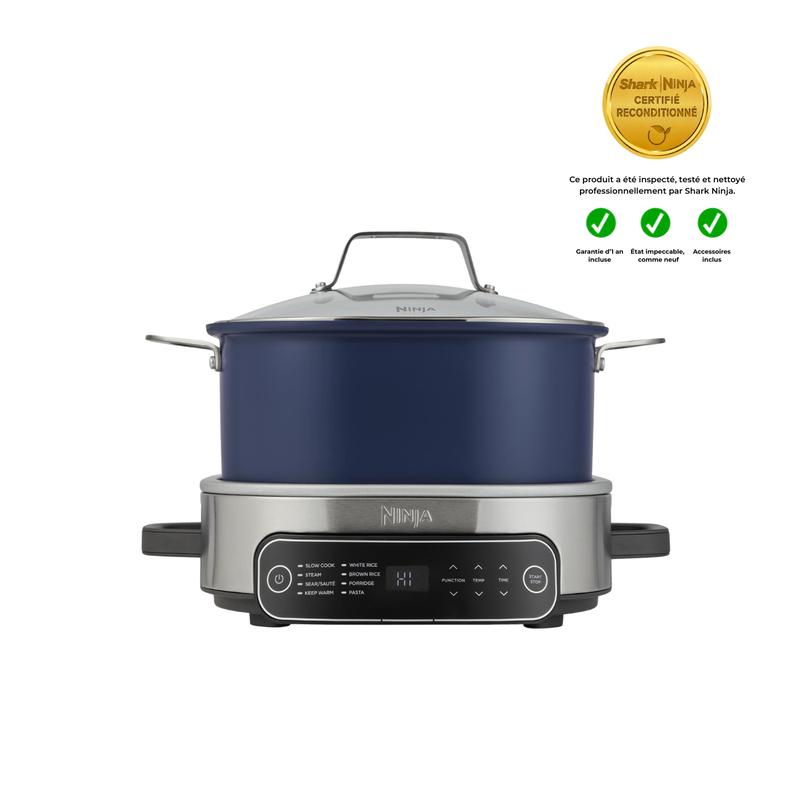 Produit Reconditionné - Ninja Possible Cooker Cuiseur à riz et Mijoteuse automatique 8-en-1, 6L | Très bon état