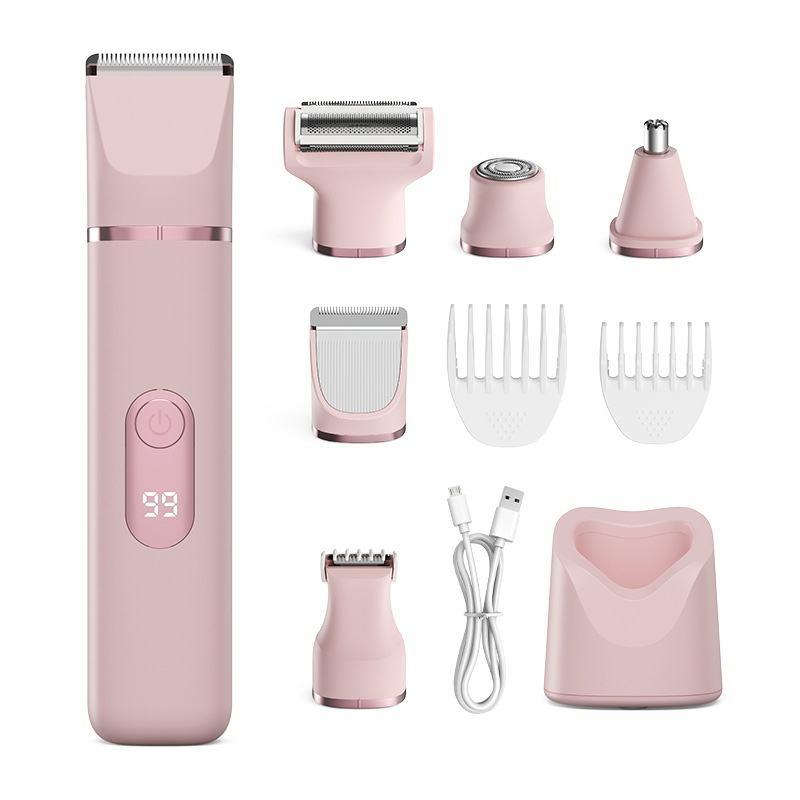 Rasoir électrique 4 en 1 LadySpot, tondeuse bikini indolore et épilation du corps pour femmes, rasoir sans fil étanche, peau lisse pour la zone bikini, les jambes et les aisselles, sûr pour peaux sensibles