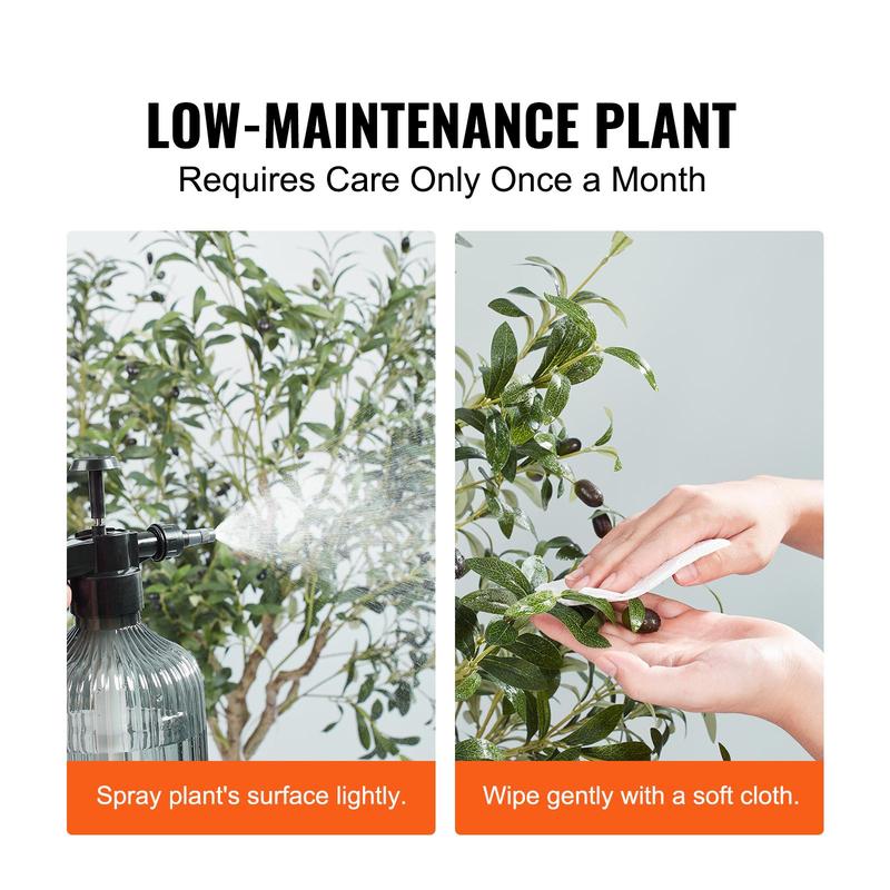 【Rentrée scolaire】Arbre d’olivier artificiel VEVOR, plante artificielle, matériau PE sûr et protection anti‑basculement, plante peu exigeante, arbre artificiel vert réaliste en pot pour la décoration de maison, bureau et entrepôt, intérieur/extérieur — vignette 6
