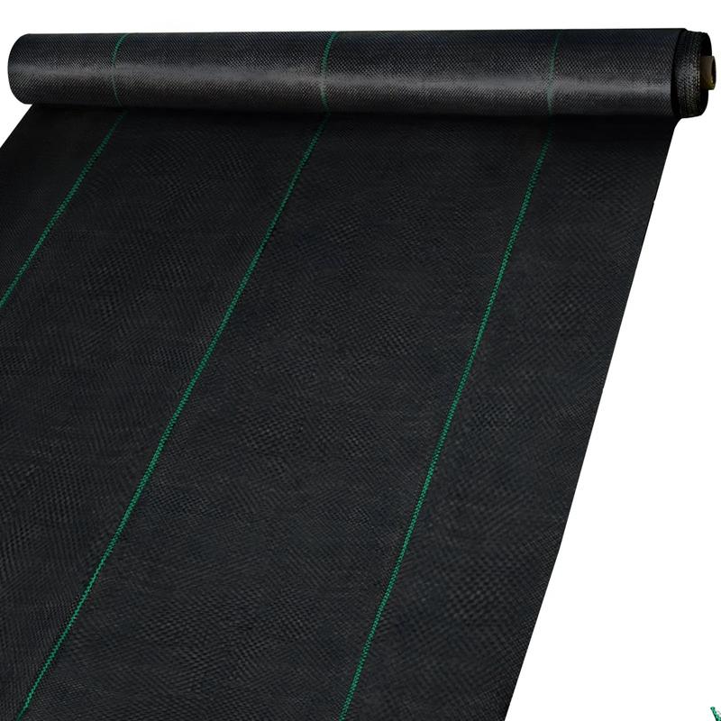【Rentrée scolaire】Barrière contre les mauvaises herbes tissée en PP, couverture de sol de paysage, robuste, 6x300 pieds, 2,4 oz — vignette 9