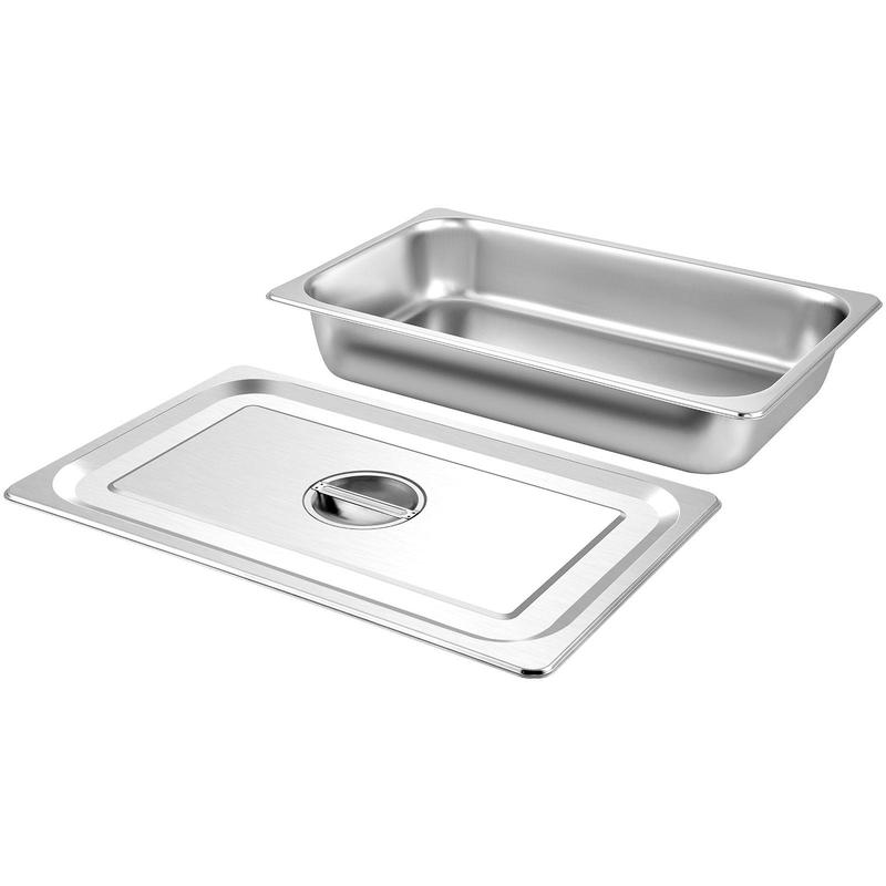 【Rentrée scolaire】VEVOR lot de 4 plateaux vapeur pour table à nourriture, profond, format complet, récipient alimentaire profond en acier inoxydable, plateau four, plateaux pour hôtel, anti‑blocage, plat vapeur pour table à nourriture — vignette 8