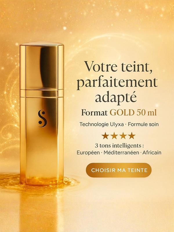 Sanelya Gold CC Crème Format Max 50ml – Fond de Teint Intelligent & Soin Hydratant 2-en-1 | Haute Couvrance, Correction Instantanée & Glow Naturel | Teinte Adaptative pour Toutes les Peaux | Tenue Longue Durée & Résultat Zéro Défaut — vignette 2